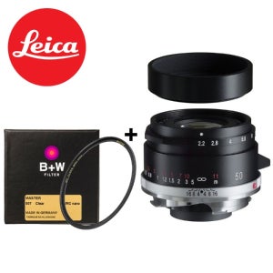(정품등록이벤트) 보이그랜더 컬러스코파 50mm F2.2 블랙 라이카 M + B+W Master 39mm
