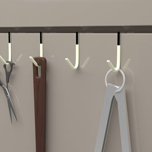 튼튼한 메탈 싱크대 문걸이 후크 10p