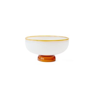 AMABRO 스노우 보울 SNOW BOWL (1683) - 화이트/앰버 림 WHITE/AMBER RIM