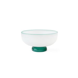 AMABRO 스노우 보울 SNOW BOWL (1684) - 화이트/그린 림 WHITE/GREEN RIM
