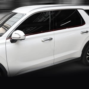 더뉴 팰리세이드 윈도우 블랙 몰딩 하단 커버 튜닝 용품