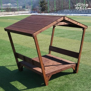 미엔우드 정품형 야외 지붕형 평상 야외용 정자 파고라 정원 카페 파걸러 테라스 테이블