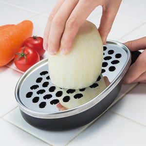 일본 시모무라 프로그레이드 스텐 강판 감자 과일 이유식 강판