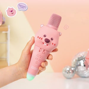 잔망루피 블루투스 마이크 휴대용 무선 스피커 차량용 가정용 노래방