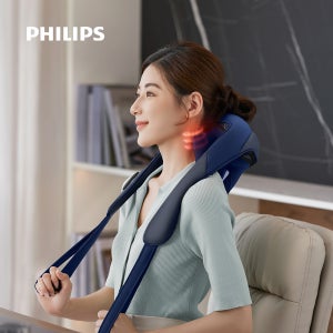 필립스 힐링테라피 목어깨 마사지기 PPM3522 등 허리 안마기 남성 여성 마사지건 복부