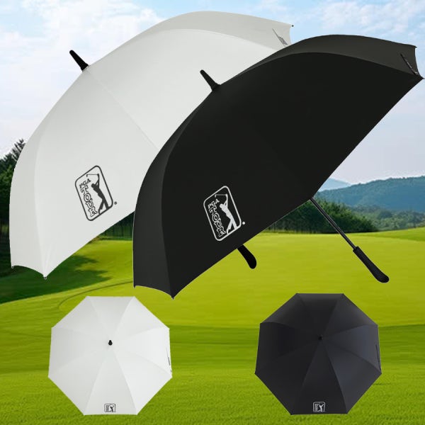 PGA TOUR 자동 암막 골프 장우산 양산 암막 UV 자외선 차단 기념품 인쇄 제작