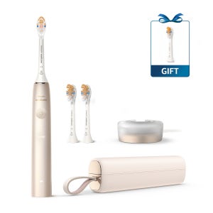 필립스 소닉케어 전동칫솔 올인원 칫솔모 세트 프레스티지 9900 샴페인