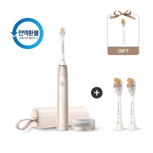 필립스 소닉케어 전동칫솔 올인원 칫솔모 세트 프레스티지 9900 샴페인