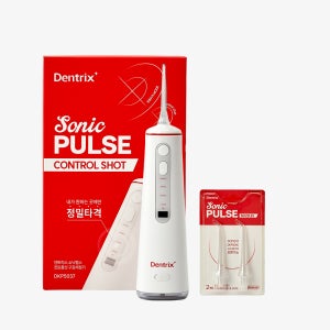동국제약 덴트릭스 소닉펄스 컨트롤샷 구강세정기 1개 + 노즐(2p) 1개 / 무선 구강세척기 물치실 휴대용 워터치실