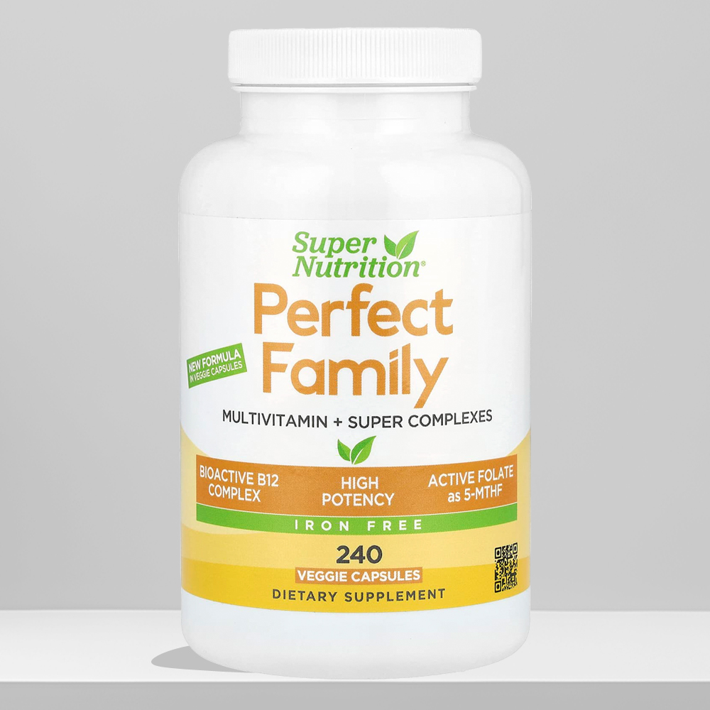 슈퍼뉴트리션 <b>퍼펙트 패밀리</b> 종합비타민 240베지캡슐