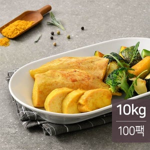 맛있닭 프로틴 훈제 닭가슴살 카레맛 100g X 100팩 / 냉동 훈제 헬스