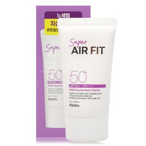 어퓨 슈퍼에어핏 마일드 선크림 노세범 이엑스 50ml