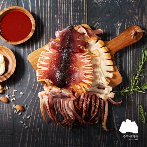 [주왕산가든] 해풍으로 말려 촉촉 쫄깃한 피데기 반건조오징어 마른오징어 술안주 캠핑