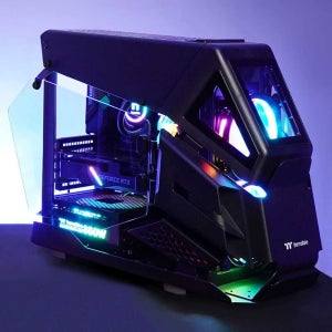 미니 수냉 PC 케이스 M-ATX 지원 게이밍 컴퓨터 케이스 특수 디자인