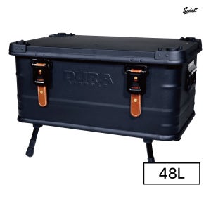 식스볼트 알루미늄 캠핑박스 48L 블랙 IGT 캠핑박스 몰리패널 차박 낚시 수납