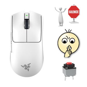 (무소음 개조 작업) 레이저 바이퍼 VIPER V3 PRO 무선 게이밍 마우스 무소음 개조 작업