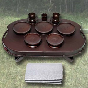 산소 제사 상 성묘 간편 차례 미니 휴대용 제사 상 차림 제기 세트