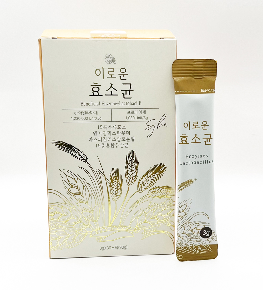생활속미 곡물발효 이로운효소균 3g x 30스틱 (1box) <b>소화</b> 효소 유산균