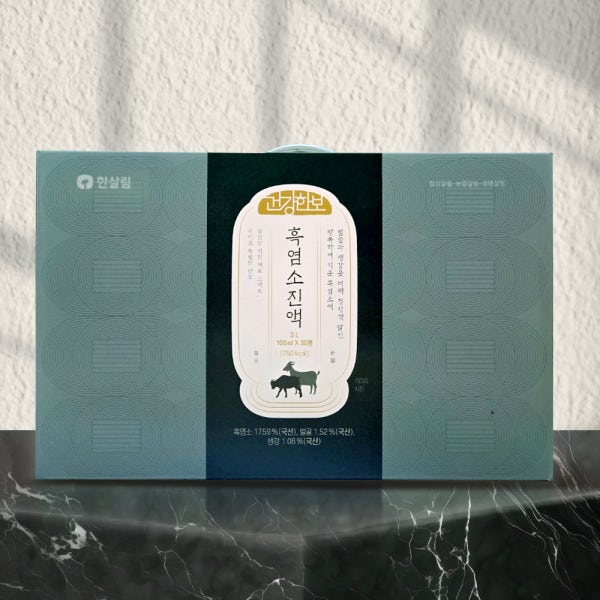 한살림 흑염소 진액 최신 제조 엑기스 흑염소즙 100ml 30팩