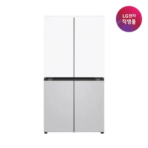 [LG전자 직영] LG 오브제컬렉션 매직스페이스 냉장고 네이처 크림 화이트+크림 그레이(T875MHR111)