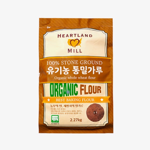 하트랜드 유기농 통밀가루 2.27kg 선인 통밀빵 통밀분말 허트랜드