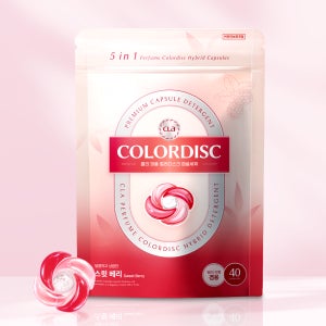 CLA 클라 국내생산 5in1 캡슐세제 컬러디스크 40개 스윗베리 향기부스터 섬유유연제 이염방지 일반드럼겸용