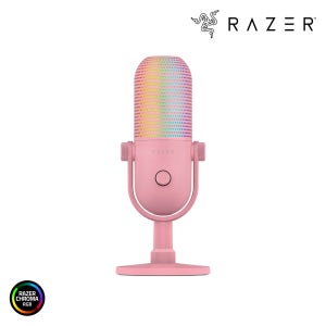 레이저 세이렌 V3 크로마 RAZER Seiren V3 Chroma 방송용 마이크 USB 콘덴서 스트리밍 게이밍 RGB 핑크