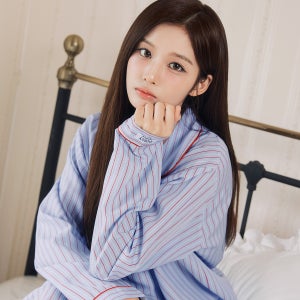 [NMIXX PICK] 실크핏 클로에 긴팔 파자마 카라 커플 잠옷 세트 홈웨어 남녀공용