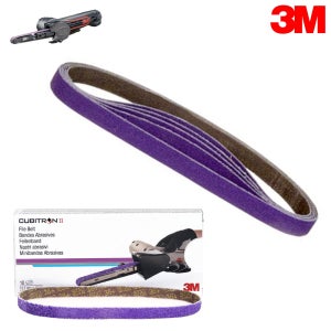 3M 샌딩 벨트페이퍼 건습식겸용 (10매입/규격 12.7x457.2mm) 에어벨트샌더용