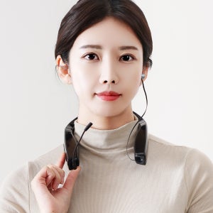2개 셋트 블랙 나노Q3 DG-TOK 디지털 넥밴드 생활무전기