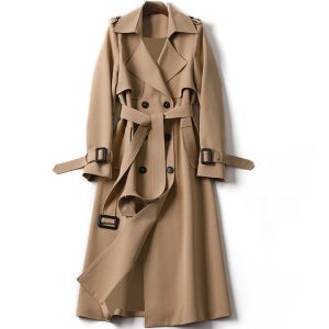 여성 간절기 긴팔 컬러 트렌치코트 5color