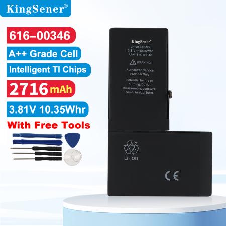 KingSener 616 00346 교체 배터리 아이폰 X A1865 A1901 A1902 3.81V 10.35WH 2716mAh 무료 도구