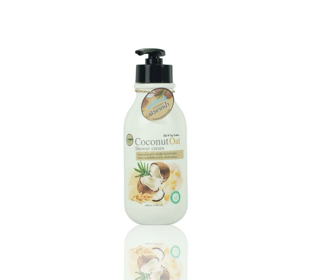 [태국] i nature 아이 네이처 코코넛 귀리 샤워 크림 샤워젤 바디클렌저 320ml