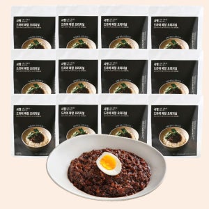 [알림받기 전용] 대용량 유니짜장 물없이 채수로 만든 사평 드라이 짜장 190g X 12팩