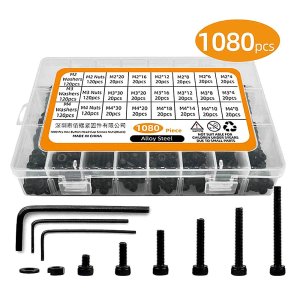 18종 블랙 육각 볼트 너트 와샤 렌치 1080 세트 GS0101104A