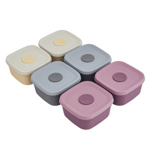 이디프 실리콘 밥팩 국산 전자레인지 냉동밥 용기 6P 세트 300ml