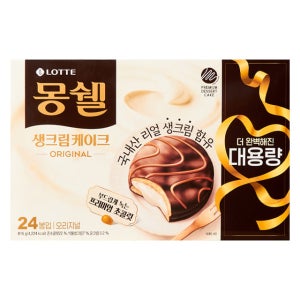롯데 몽쉘 크림 케이크 실속패키지 816g / 1개