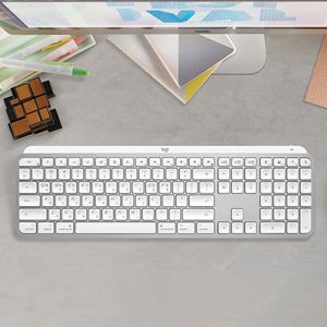[국내정발] 로지텍코리아 MX KEYS S For Mac 맥북 아이패드 무선키보드 페일그레이