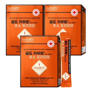 인테로 골드 카무트 효소 프리미엄 30포, 3개