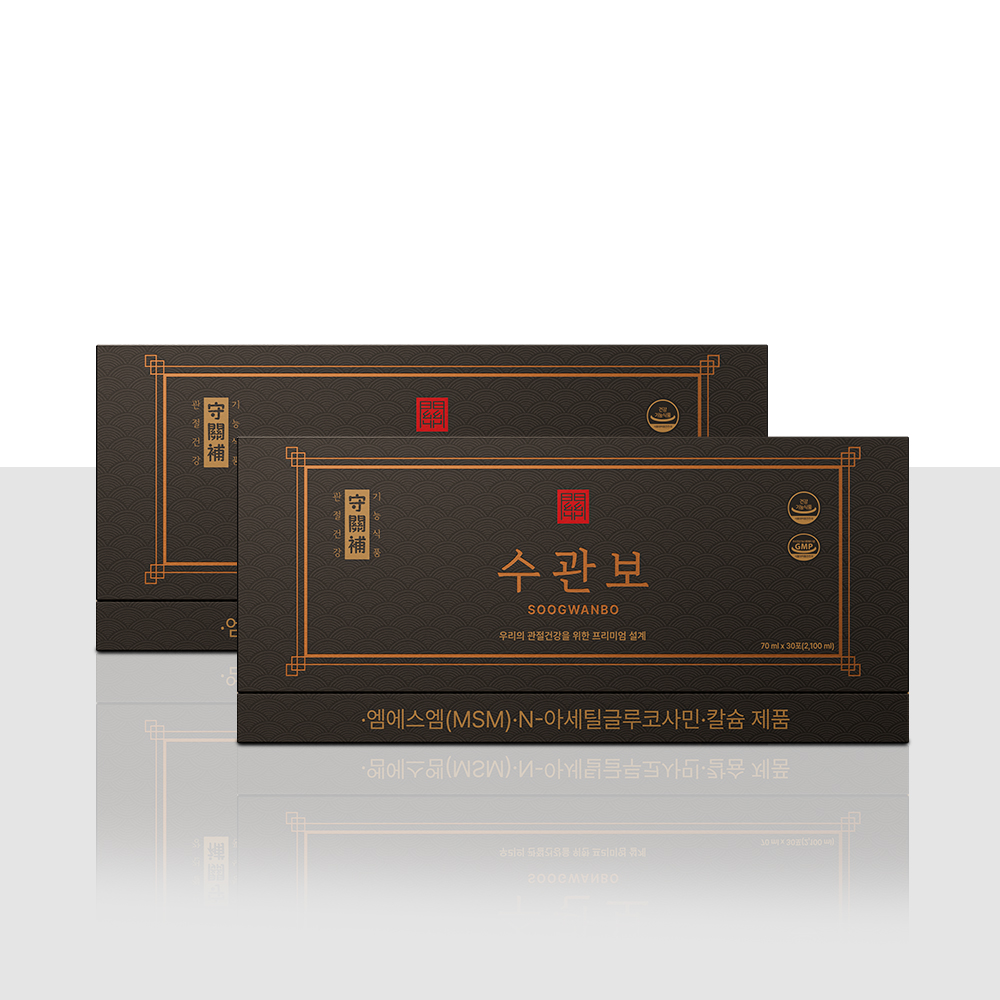 수관보 프리미엄 식약처 인정 건강기능식품 관절영양제 70ml 30포 X 2박스