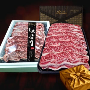 고기묵제이 LA갈비 선물 세트 2kg 꽃갈비 소갈비 초이스 등급