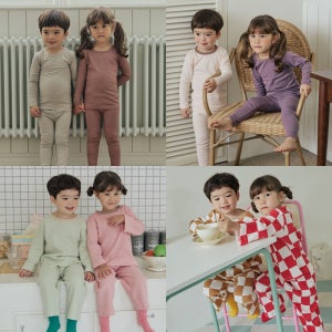4+1 올라베이비 가을 겨울 아기 유아 아동 내복 실내복 긴팔 9부 상하세트
