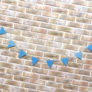 큐레이크 삼각가랜드 생일 기념일 파티 캠핑 감성 가랜드 파티장식