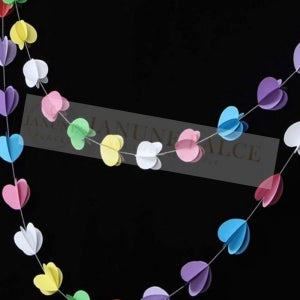 큐레이크 하트가랜드 생일 기념일 파티 감성 캠핑 가랜드 아이방