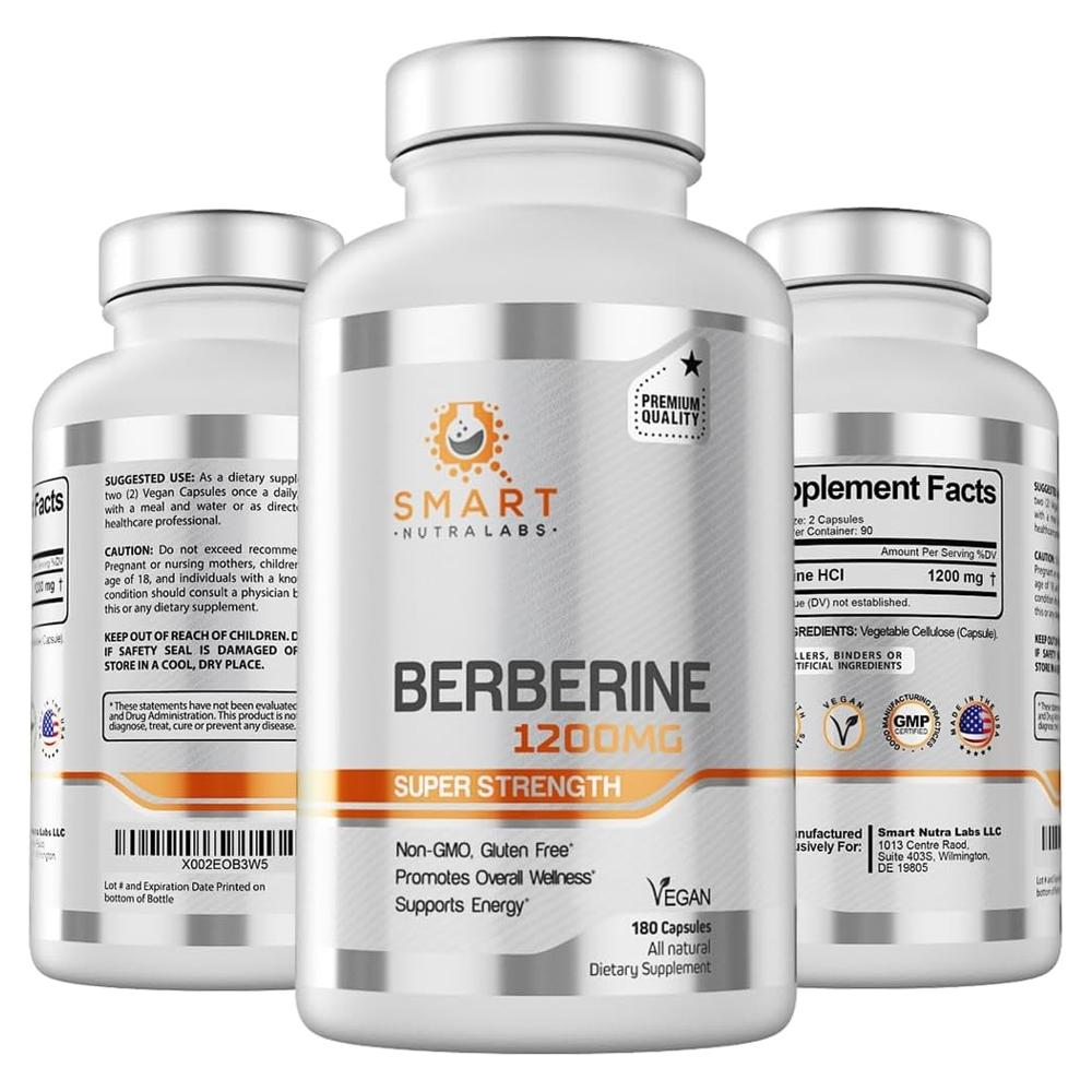 SMART NUTRA 프리미엄 베르베린 HCL 1200mg 180캡슐 스마트뉴트라