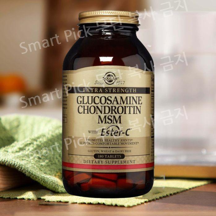 솔가 <b>엑스트라 스트렝스 글루코사민 콘드로이친</b> MSM 위드 에스터-C 180타블렛