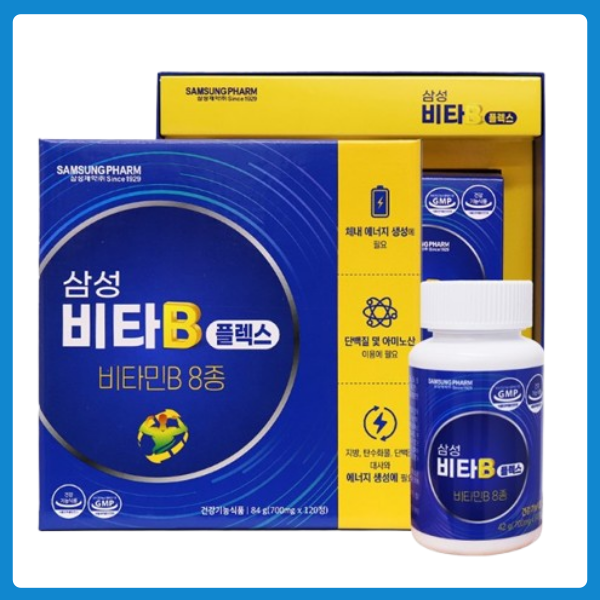 삼성 비타B 플렉스 아연 엽산 비오틴 700mg x 120정 4개월분 1박스