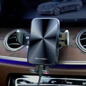 르메이어 르본 듀얼코일 차량용 핸드폰 고속 무선 충전 거치대 A30