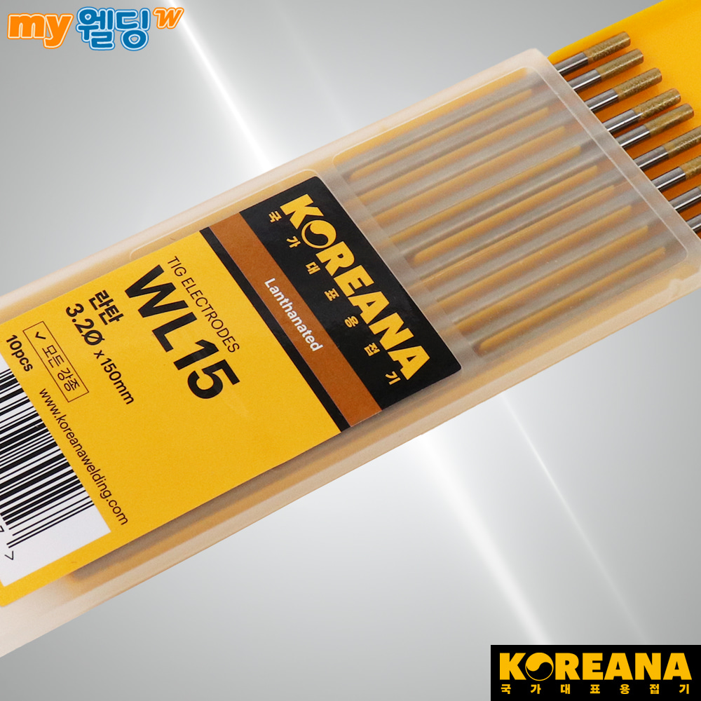 코리아나 텅스텐봉 티그텅스텐 알곤용접봉 란탄 WL15 3.2mm