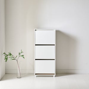 화이트가구 현관 폴딩 리치신발장 500